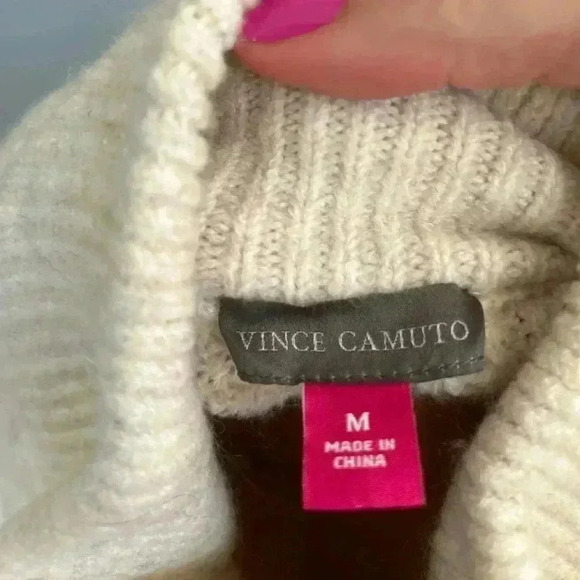 Vince Off-White Half-Zip Sweater - Picture 4 of 5